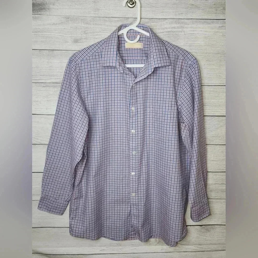 Michael Michael Kors Plaid Button-Down size 16 32/33